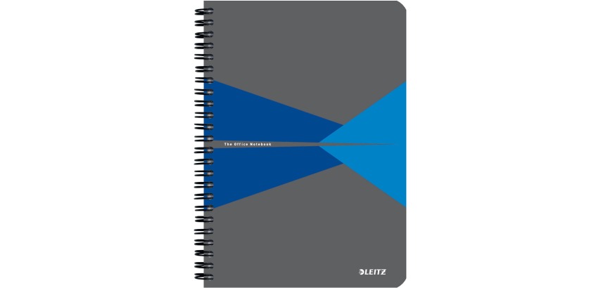 Leitz Office Notebook A5 lined 180 pages 80g gray blue