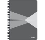 Leitz Office A5 Lined Notebook 180 Pages 80gsm Gray Gray