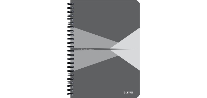 Leitz Office A5 Lined Notebook 180 Pages 80gsm Gray Gray