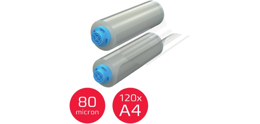 GBC refillable lamination roll Velocity, 80 microns, glossy