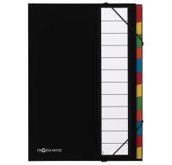 Pagna trieur pour ft A4, 12 compartiments, noir