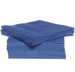 Cosy & Trendy serviette, 38 x 38 cm, bleu, 40 pièces