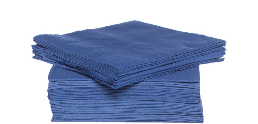 Cosy & Trendy serviette, 38 x 38 cm, bleu, 40 pièces