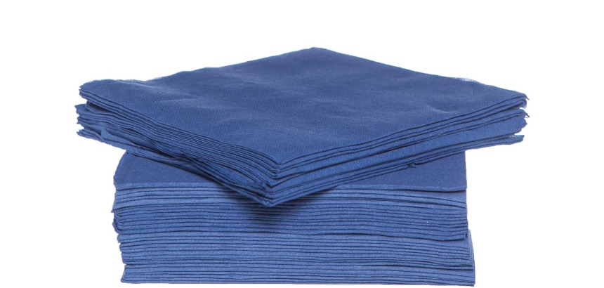 Cosy & Trendy servet, 38 x 38 cm, blauw, 40 stuks