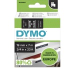 Polyesterband Dymo D1 19 mm S0720910 - schwarz weißes Schreiben