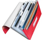 Leitz WOW projectmap, ft A4, 6 compartimenten, uit PP, rood