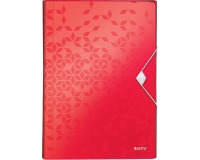 Leitz WOW pochette projets A4, 6 compartiments, rouge