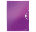 Leitz WOW Gummizugmappe mit Klappen, violett