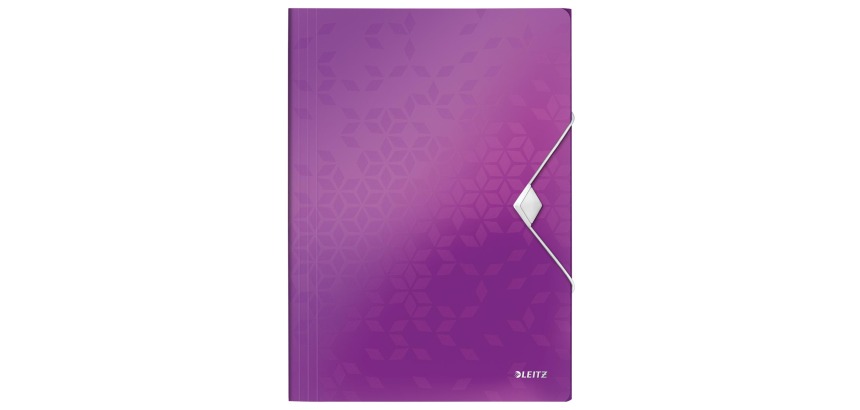 Leitz WOW Gummizugmappe mit Klappen, violett