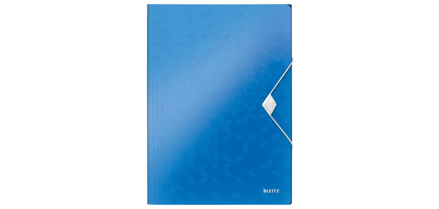 Leitz WOW chemise à élastiques et rabats, bleu A4