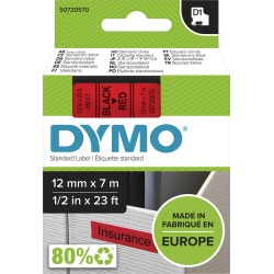 DE_DYMO RUBAN D1 12MM NO/ROUGE