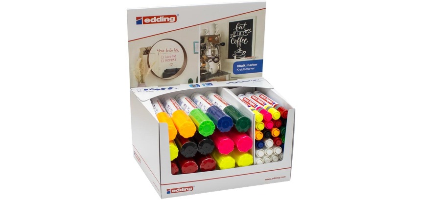 Edding Kreidemarker e-4090, e-4095, Display mit 44 Stück