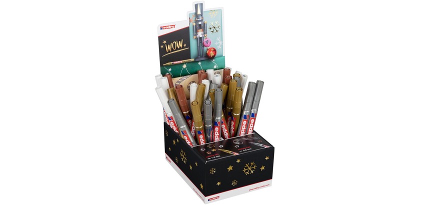Edding paint marker e-751, e-780, display of 32 pieces