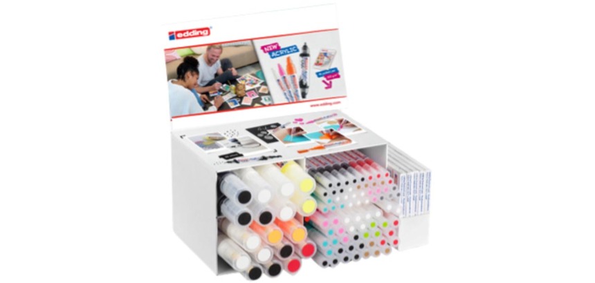 Acrylic markers edding e-5000, 5100, 5300, 5400 and A6 cards