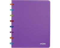Atoma Tutti Frutti Heft, ft A5, 144 Seiten, liniert, transparent lila