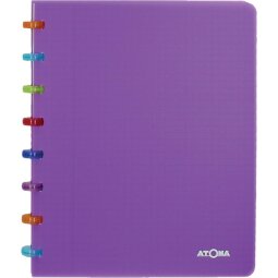 Atoma Tutti Frutti cahier, ft A5, 144 pages, ligné, transparant paars