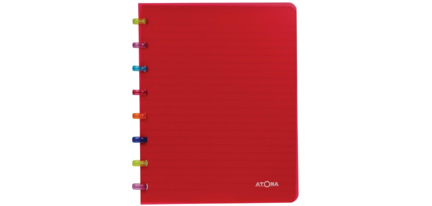 Atoma Tutti Frutti Notizbuch, A5-Format, 144 Seiten, liniert, assortierte Farben