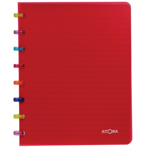 Atoma Tutti Frutti cahier, ft A5, 144 pages, ligné, couleurs assorties