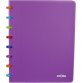 Atoma Tutti Frutti cahier, ft A5, 144 pages, quadrillé 5 mm, transparant paars