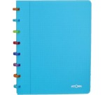 Atoma Tutti Frutti notebook, A5 size, 144 pages, 5 mm squared, transparent turquoise