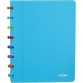 Atoma Tutti Frutti cahier, ft A5, 144 pages, quadrillé 5 mm, transparant turkoois