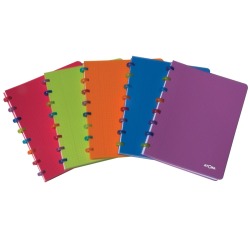 Atoma Tutti Frutti A5 notebook - 144 pages - 5 mm squared - assorted colors