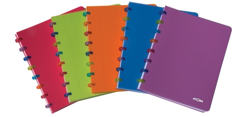 Cahier anneaux Atoma Tutti Frutti 16,5 x 21 cm - 5 x 5 mm - 144 pages