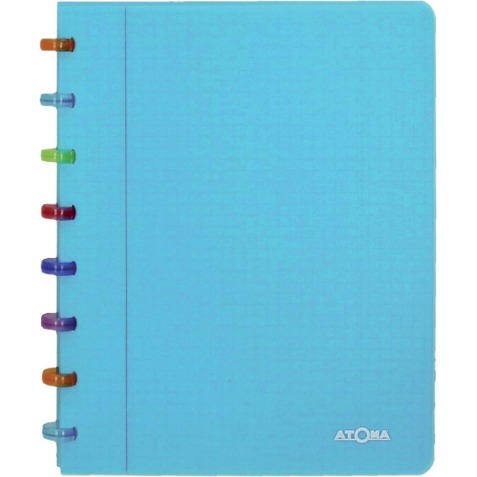 Atoma Tutti Frutti schrift, ft A5, 144 bladzijden, commercieel geruit, transparant blauw