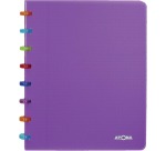 Atoma Tutti Frutti schrift, ft A5, 144 bladzijden, commercieel geruit, transparant paars