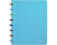 Atoma Tutti Frutti schrift, ft A5, 144 bladzijden, commercieel geruit, transparant turkoois