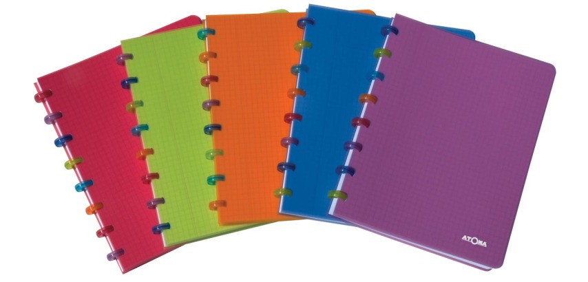 Atoma Tutti Frutti cahier, ft A5, 144 pages, commercieel quadrillé, couleurs assorties