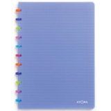 Atoma Tutti Frutti schrift, ft A4, 144 bladzijden, gelijnd, transparant blauw