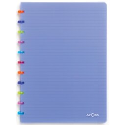 Atoma Tutti Frutti schrift, ft A4, 144 bladzijden, gelijnd, transparant blauw