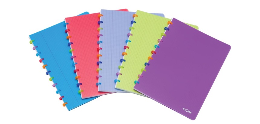 Atoma Tutti Frutti cahier, ft A4, 144 pages, ligné, couleurs assorties