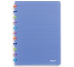Atoma Tutti Frutti notebook, size A4, 144 pages, 5 mm squared, transparent blue