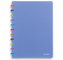 Atoma Tutti Frutti cahier, ft A4, 144 pages, quadrillé 5 mm, transparant blauw