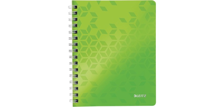 Leitz WOW Heft, Format A5, kariert, grün