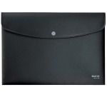 Porte-documents Leitz Recycle A4 avec bouton pression PP noir