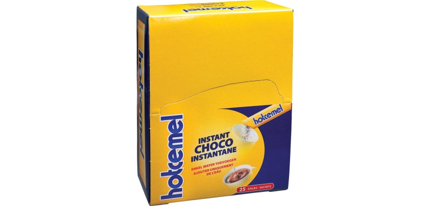 Hotcemel chocolat en poudre, paquet de 25 sachets
