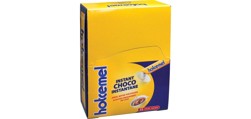 Hotcemel chocolat en poudre, paquet de 25 sachets