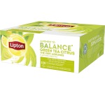 Lipton thé, thé vert agrumes, paquet de 100 sachets