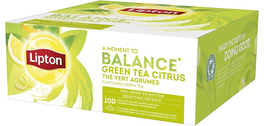 Lipton tea, citrus green tea, pack of 100 bags