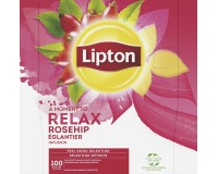 Infusion Églantier Lipton Relax - Boîte de 100 sachets
