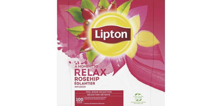 Infusion Églantier Lipton Relax - Boîte de 100 sachets