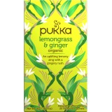 Pukka organic tea, Lemongrass - Ginger, pack of 20 pieces