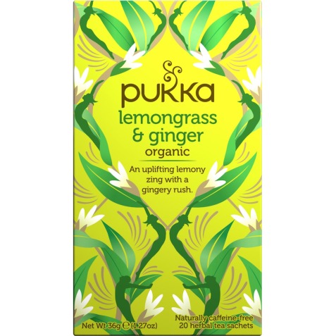 Pukka thee bio, Lemongrass - Ginger, pak van 20 stuks