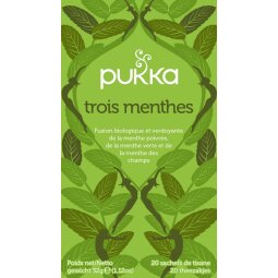 Pukka thé bio, Mint, paquet de 20 pièces