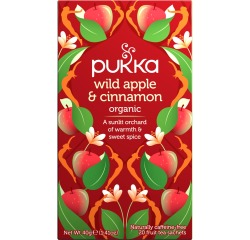 Pukka thé bio, Wild Apple - Cinnamon, paquet de 20 pièces