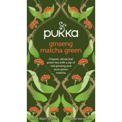 Pukka thee bio, Ginseng Matcha Green, pak van 20 stuks