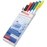 Edding feutre textile 4600, boîte de 10 pièces en couleurs de base